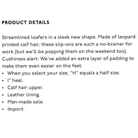 Madewell The Frances Loafer in Leopard Calf Hair Truffle Multi Color Size 7 - Picture 9 of 15